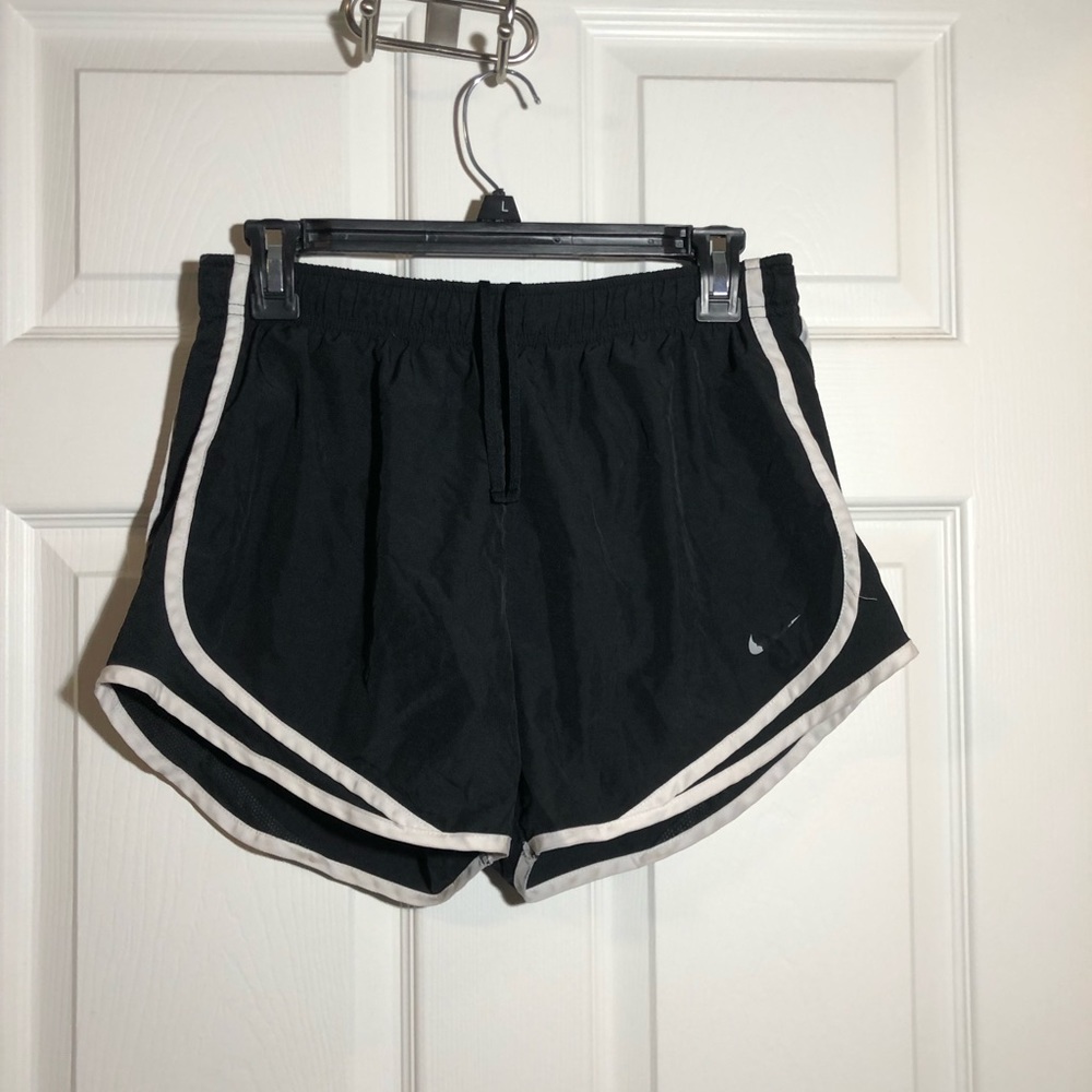 Black and white Nike shorts